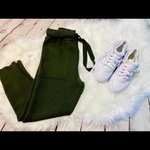 Zara Olive Knit Joggers